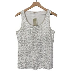 Joan Vass Sequin Tank Medium NWT Sparkle Shiny NYE Going Out New Years Eve Top